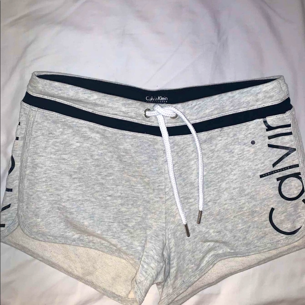 Calvin Klein grey jogger shorts